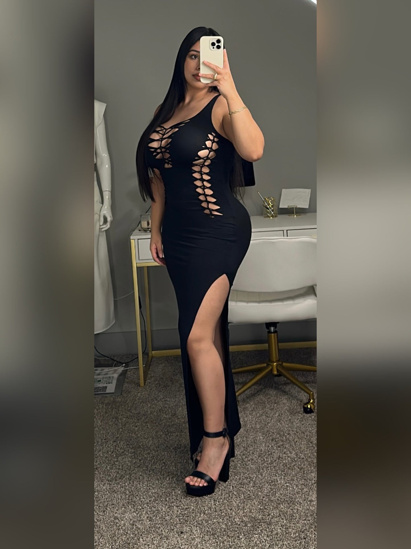 MAXI CUT OUT DRESS