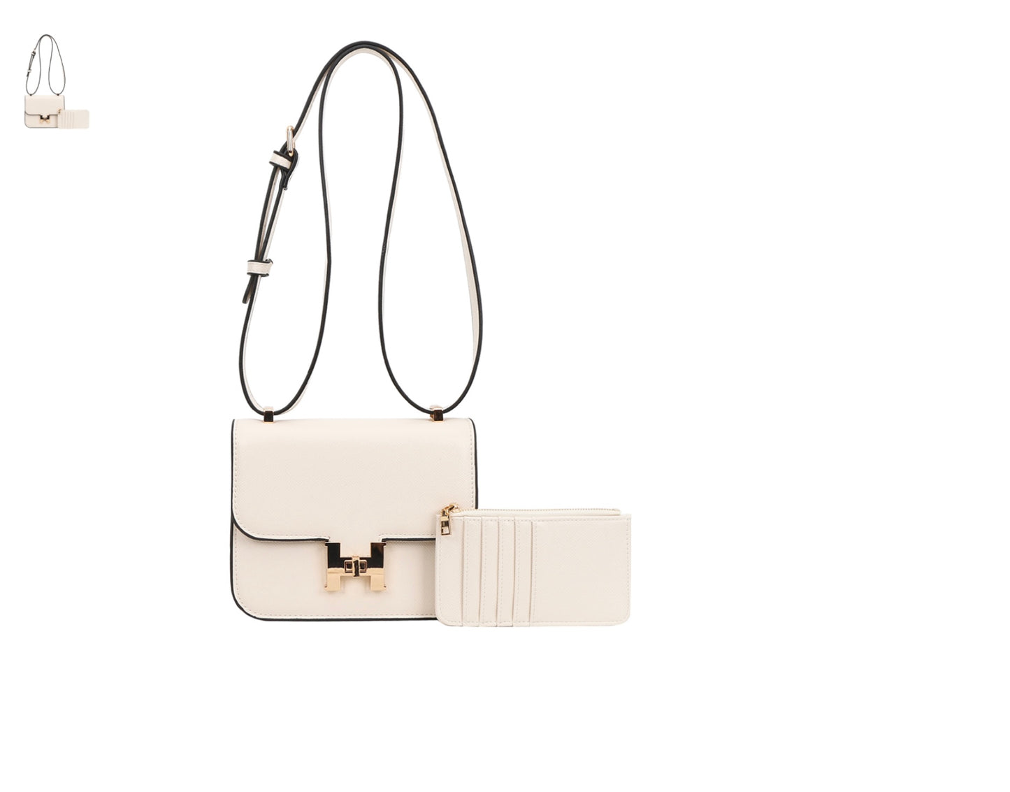 2IN1 SMOOTH CROSSBODY WITH WALLET SET